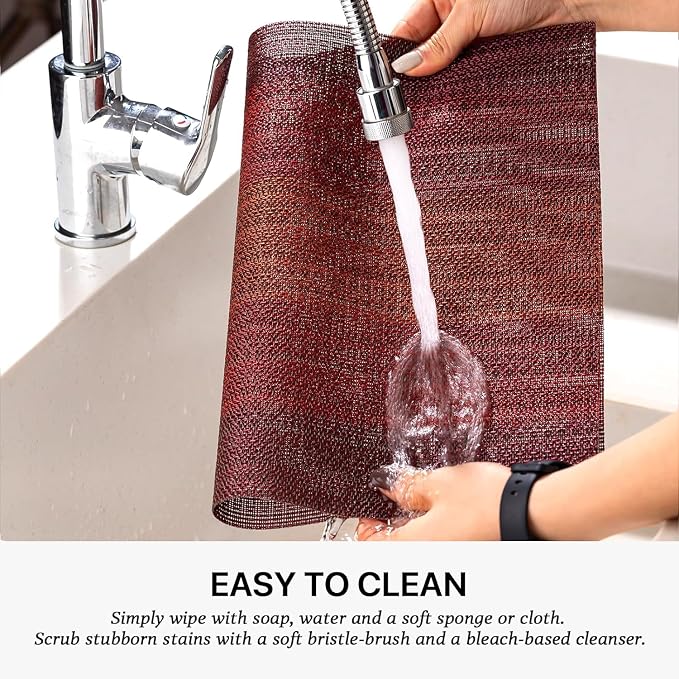LEXMORE PlaceMats Set of 12 Vinyl/Plastic Woven Place Mats - Image 4