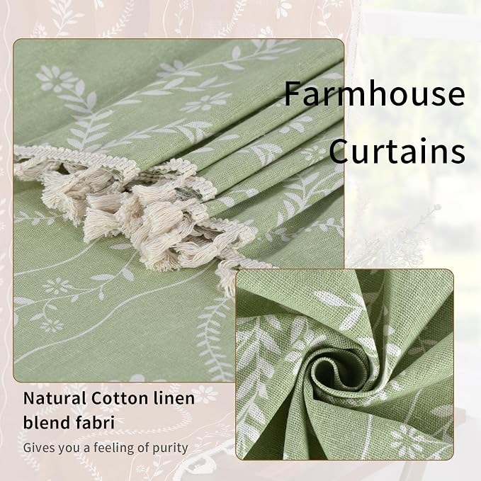 Schweek Boho Curtains 63 Inches Length 2 Panels - Image 5