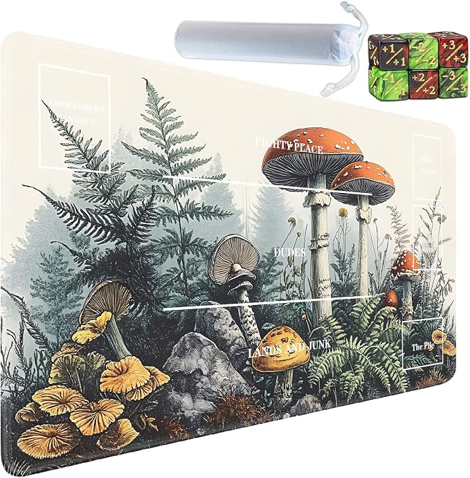 for TCG Playmat with Zones, Non-Slip Rubber Bottom Trading Card Game Mat with by Unknown