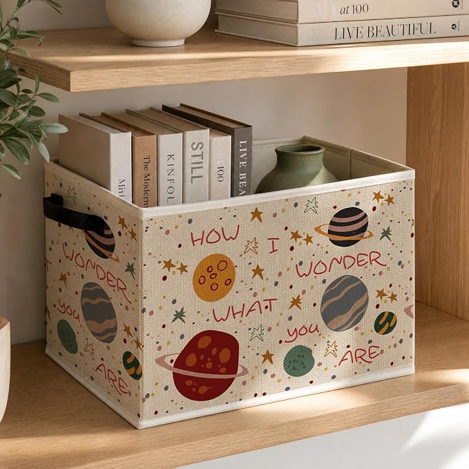 Space Nursery Foldable Storage Bins Box - Image 3