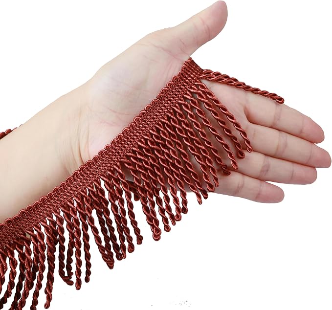 BEL AVENIR Bullion Fringe Trim Curtain Fringes 10 Yard x 2.5 Inches Sewing | - Image 4
