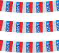 BEISHIDA Star Fringe Garland Banner 3Pack 30ft Wall Tinsel Foil Streamers | Red by Beishida