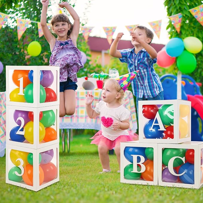 Zhanmai 6 Pcs Abc and 123 Balloon Boxes - Image 7