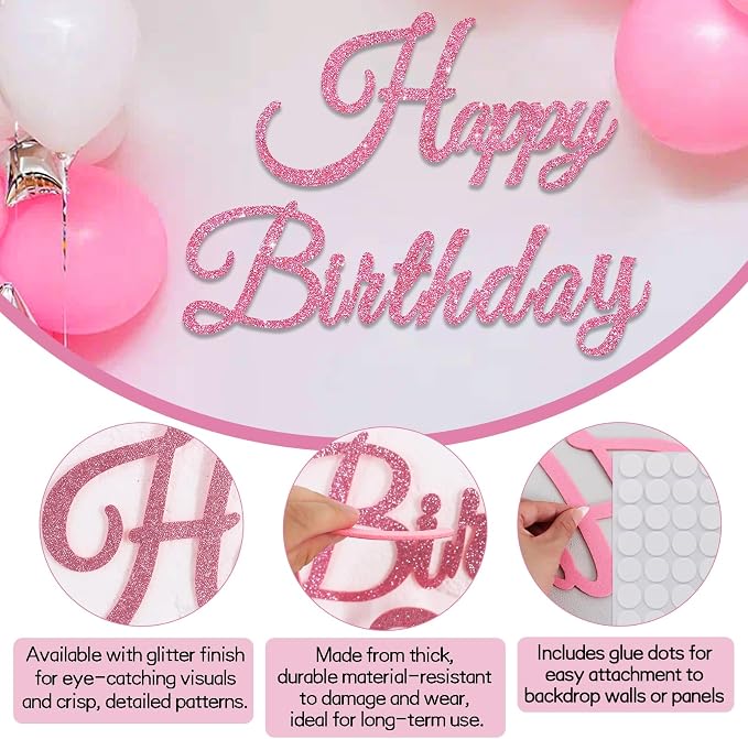 TONIFUL Happy Birthday Sign - Image 3