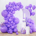 PartyWoo Purple Balloons 152pcs Different Sizes of 18 12 10 5 Inch Purple by PartyWoo