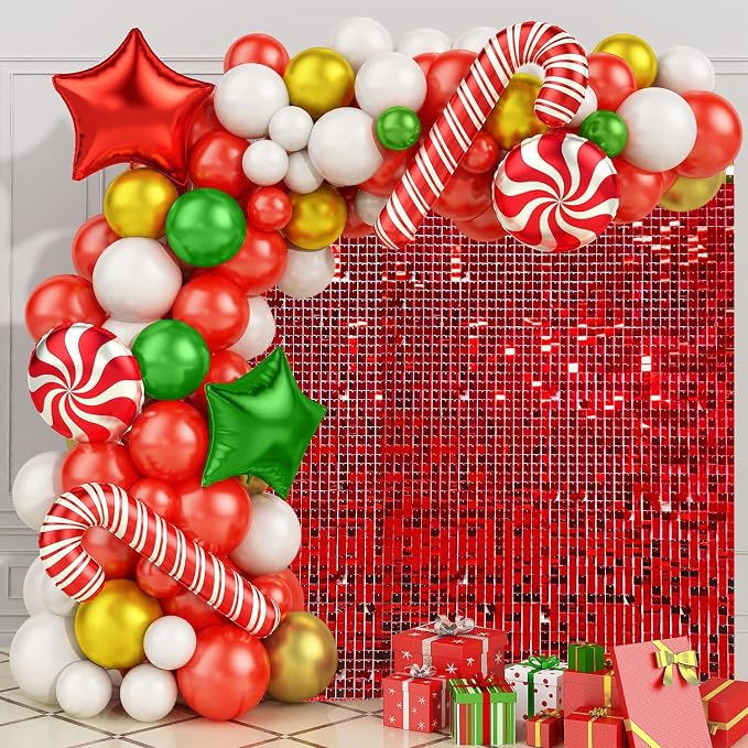 4x6 FT Red Shimmer Wall Backdrop, Glitter Bling Photo Backdrop by Unknown