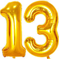 Jonhamwelbor 13 Number Balloons Gold Big Giant Jumbo Number 13 Foil Mylar by Jonhamwelbor