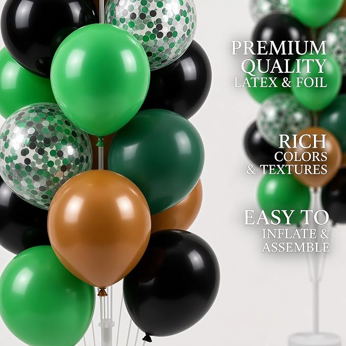 Hiins Green Brown Balloon Stand Kit - Image 4