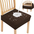 Smiry Waterproof Seat Covers for Dining Room Chairs, No Rear Covers | Stretch by Smiry
