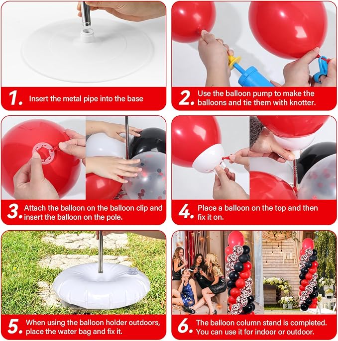 2 Sets Adjustable Balloon Column Stand Kit - Image 5