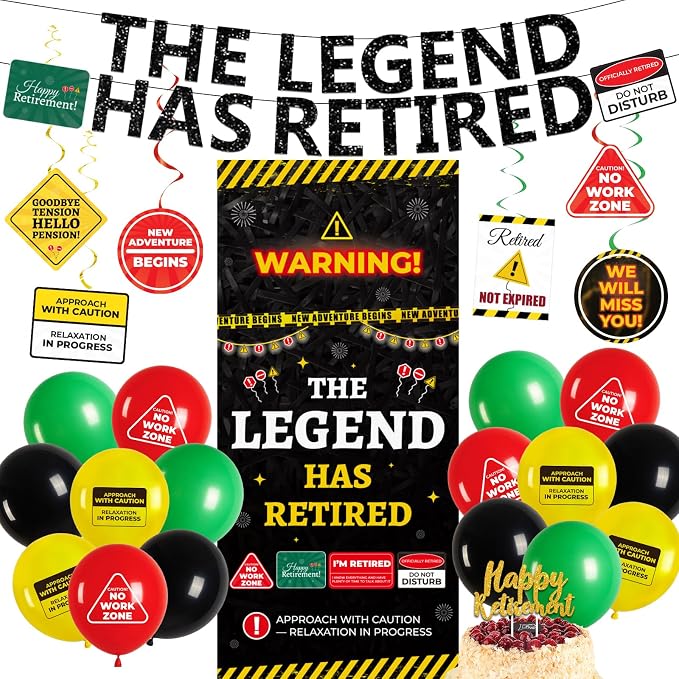 Retirement Party Decorations for Coworker, Office Retirement Party Supplies Kit by Fanuk