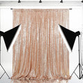 Eternal Beauty Rose Gold 3mm Sequin Backdrop 8x8 Ft by EternalBeauty