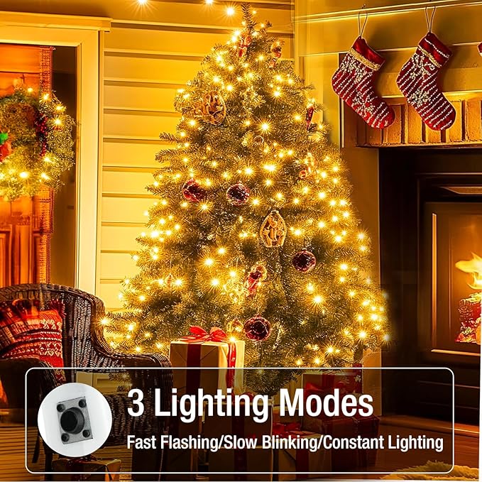 100 Pack Fairy Lights Battery Operated - 7ft 20 Led Twinkle Lights 3 Modes, Bulk Mini String Lights Waterproof for Mason Jars Vases DIY Party Wedding Decoration Christmas -Warm White