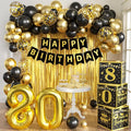 Gold 80th birthday decorations for men by jenmir