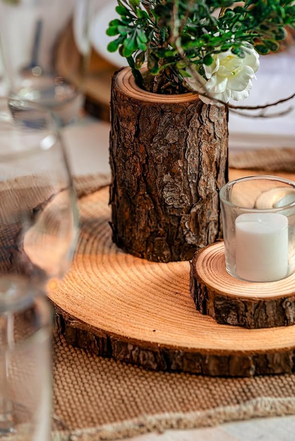 Set of 11-13 inch Wood Slices for centerpieces! Wedding centerpieces, Wood - Image 4