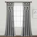 Lush Decor Boho Pom Pom Tassel Linen Textured Window Curtain Panel, Single 52" by LushDecor