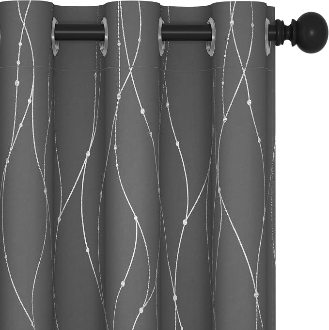 Deconovo Living Room Curtains 84 Inches Long, Thermal Insulated, Room Darkening by Unknown