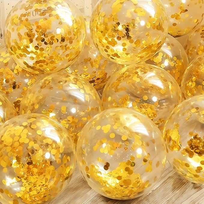 Gold Confetti Balloons - Image 6