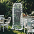 Personalized Sheer Tulle Wedding Welcome Banner Sign by DUNACO