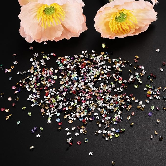 PATIKIL 14000Pcs Wedding Table Scatter Confetti Crystals 3mm Acrylic Diamonds Vase Fillers Gems for Table Centerpiece Decorations Bridal Shower Party, Purple AB