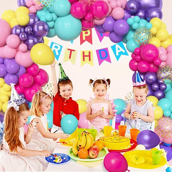 Amandir 153pcs Purple Blue Pink Balloon Garland Arch Kit Different Sizes | 18 - Image 5