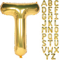 Letter Balloons 40 Inch Giant Jumbo Helium Foil Mylar Gold T by Exquisitehighqualitypartydecorationstomeetyoureveryneed%EF%BC%81