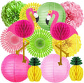 Flamingo Hawaiian Luau Party Decorations, Pool Summer Tropical Decorations | by Tonberless