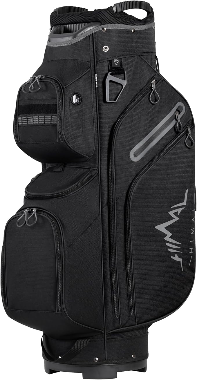 Golf Cart Bag, 15 Way Organizer Divider Top with Handles and Rain Cover