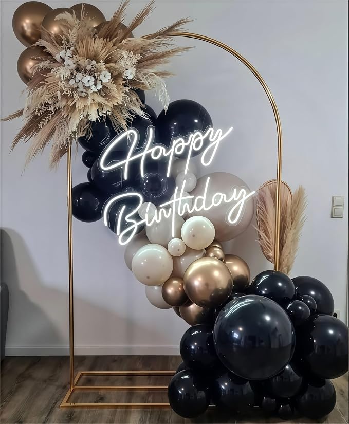 Black White Gold Balloons, 12 Inch 35PCS Black and White Balloon - Image 7