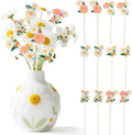 TICIAGA Daisy Flower with Butterfly Decorative Picks by TICIAGA