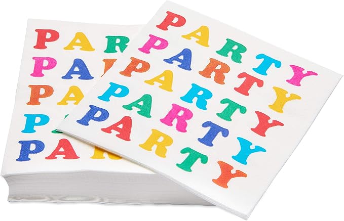 American Greetings Rainbow Party Supplies, Lunch Napkins - Image 3