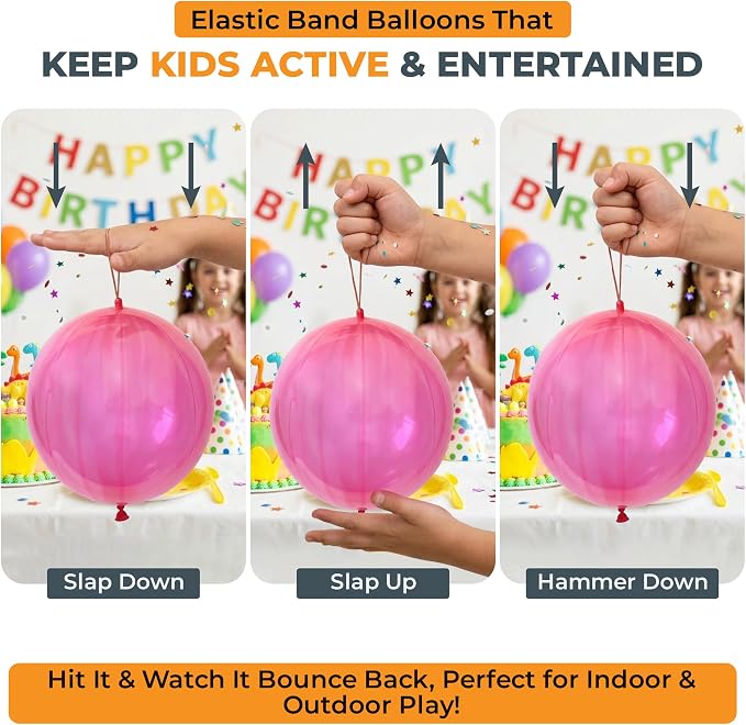 Giraffe 18 Inch Large Thick Latex Neon Rubber Punch Balloons Heavy Duty - Image 8