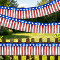 Morofme 2pcs Red White Blue Foil Fringe Garland 4th of July Patriotic Tassel by Morofme