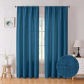 Tollpiz Linen Curtain Bedroom Rod Pocket Semi Sheer Curtains Burlap Light by Tollpiz