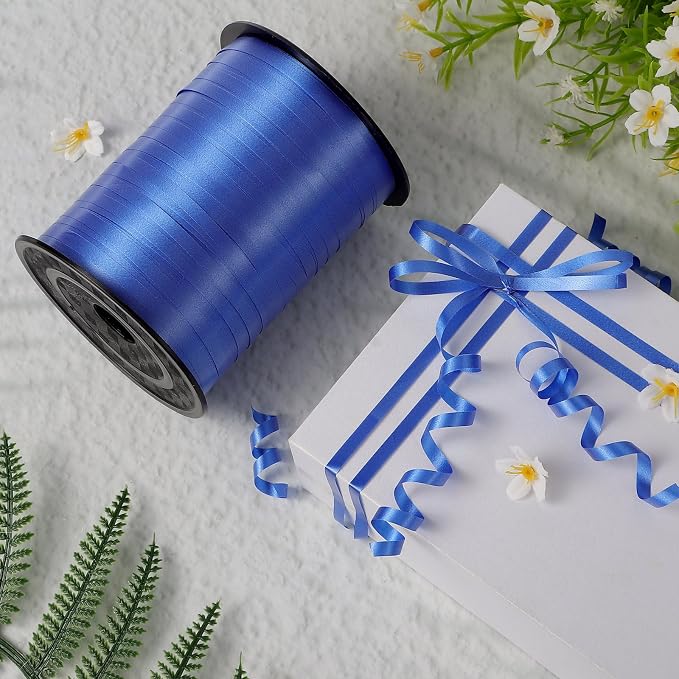 500 Yards Blue Curling Ribbon, 1/5 Inch Wide Balloons String Ribbons - Image 4