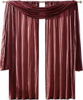 Athena Faux Silk Window Curtain and Scarf Set by ElreneHomeFashions