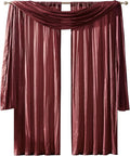 Athena Faux Silk Window Curtain and Scarf Set by ElreneHomeFashions