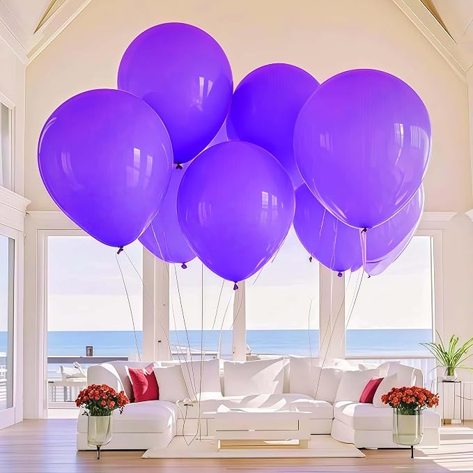 30 Pack Purple Balloons 36 inch Purple Latex Big Balloons - Image 7