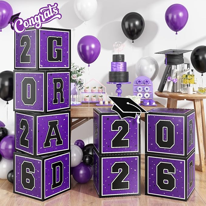 2026 Graduation Decorations, So Proud of You and Class of 2026 Grad Boxes - Image 7