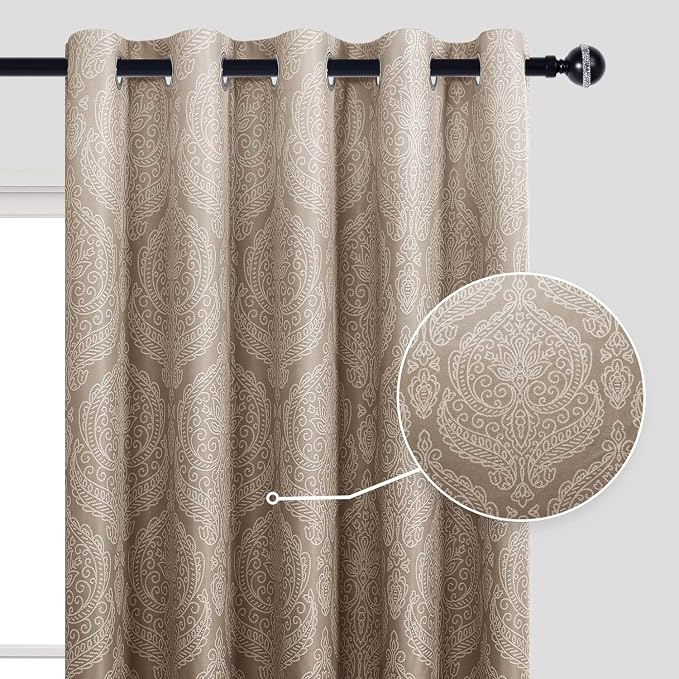 DWCN Brown Blackout Curtains for Living Room - Image 2
