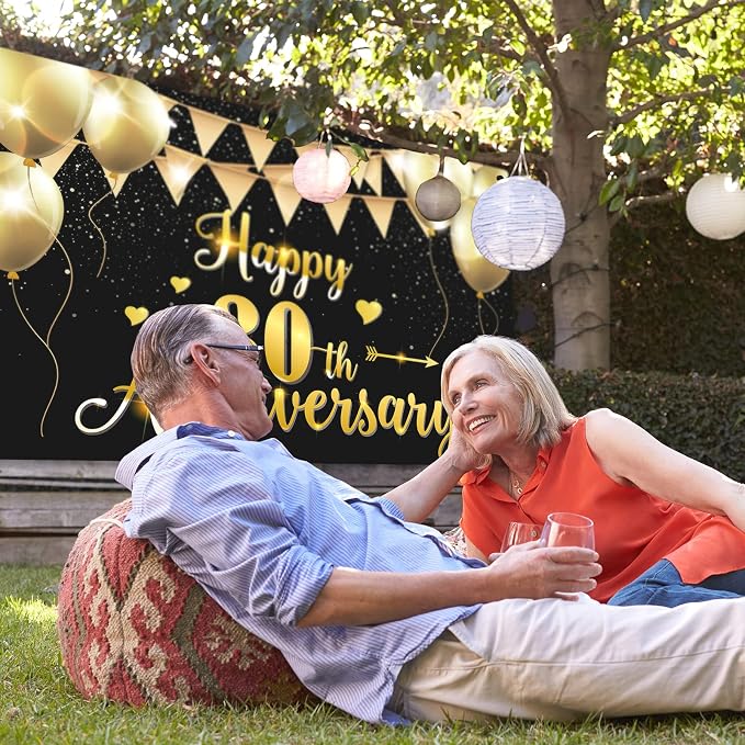 HAMIGAR 6x4ft Happy 30th Anniversary Banner Backdrop - Image 6