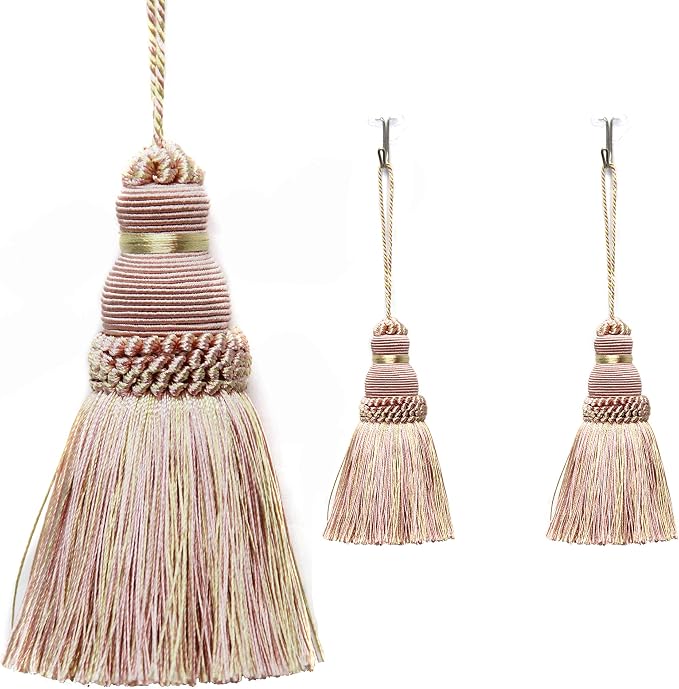 2Pcs Colorful Tassel Key Tassels DIY Accessories | 9.5 Inch Tassels by fenghuangwu