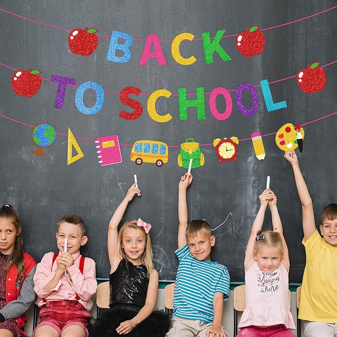 Back to School Banner Happy First Day of School Decorations Back to School - Image 6