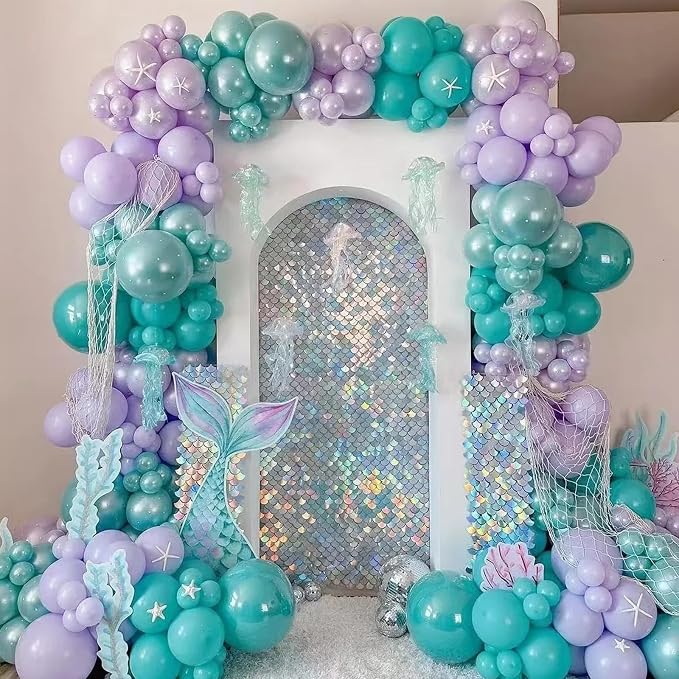 Voircoloria 90pcs Pastel Purple Balloons Garland Arch Kit, 18 12 10 5 Inch | - Image 6