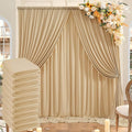 50ftx10ft Wrinkle Free Champagne Backdrop Curtains by ENJOYYOURPARTY