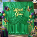 20ftx10ft Green Sequin Backdrop Curtain by LeegleriTableSkirt