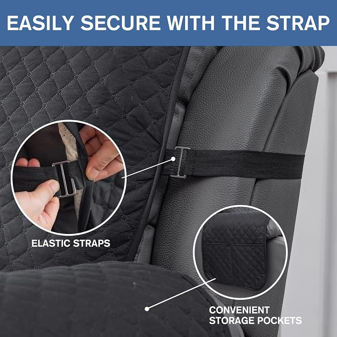 XINEAGE Water Resistant Recliner Cover, Nonslip Recliner Chair Covers - Image 3