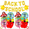 24 Pcs Large Back to School Balloons, Colorful Star School Bus House Foil by YOTHORN