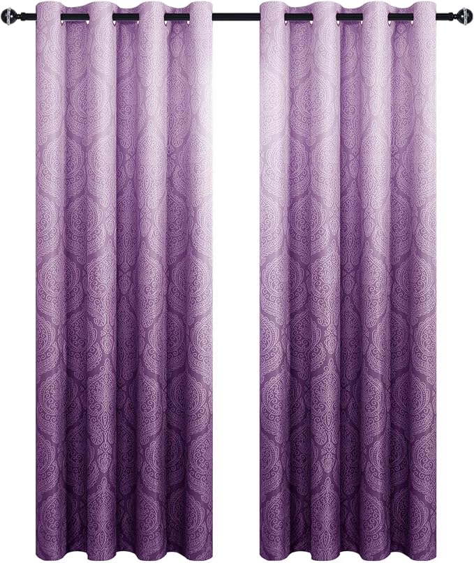 DWCN Ombre Blackout Curtains for Bedroom - Image 8