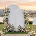 Arch Backdrop Stand with Cover Set, 6FT Gold Metal Wedding Arch by CLUDPARK